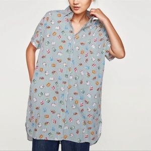 Striped Multicolor Shirt Dress